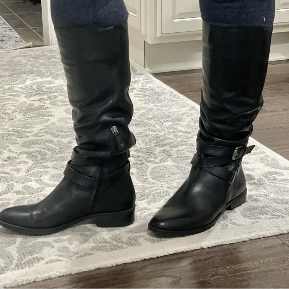 Sam Edelman Patsy Elegant Black Over the Knee Boots - Picture 5 of 15
